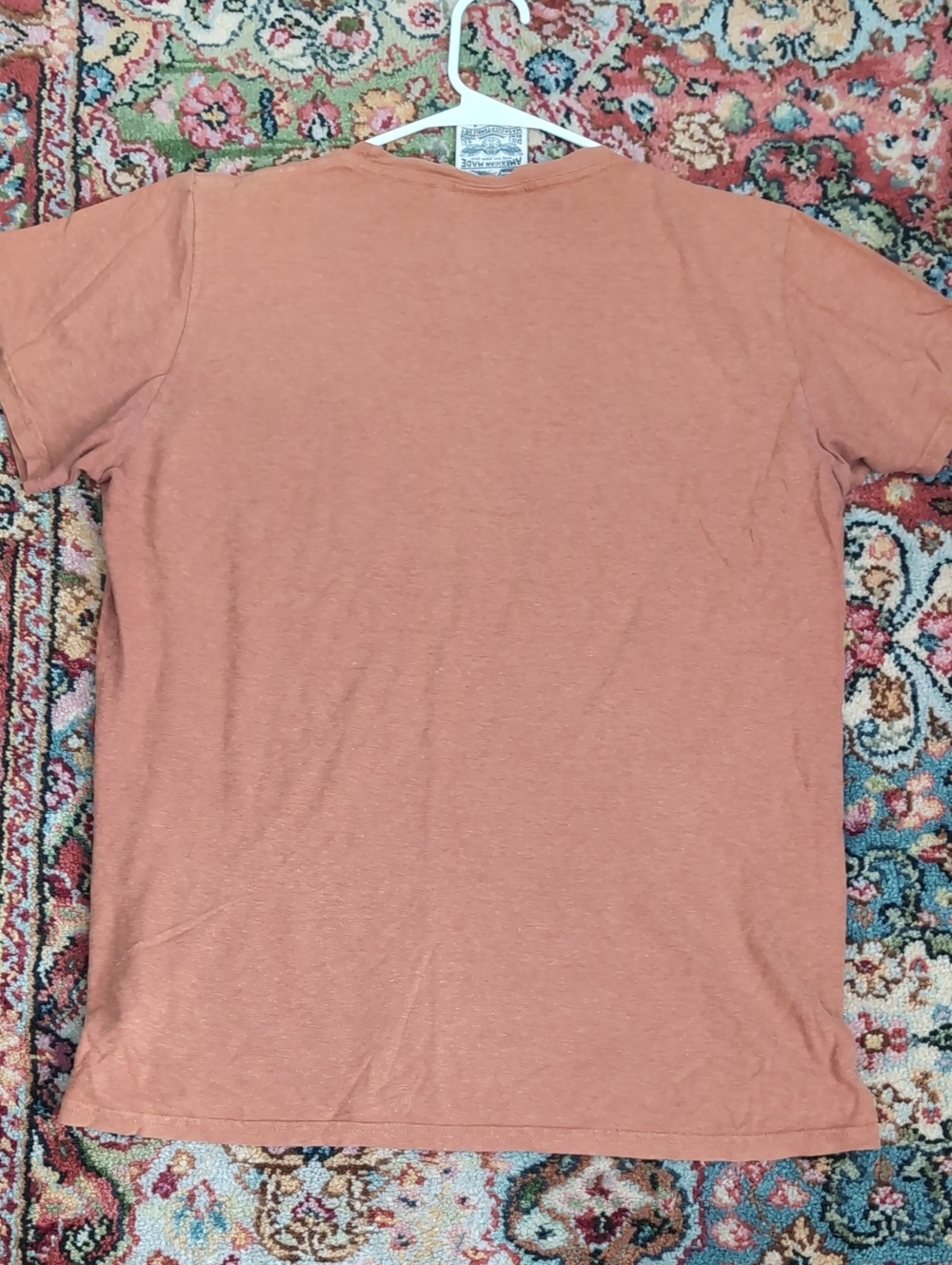Jungmaven Men's Short Sleeve Pocket Tee in Rust - Picture 6 of 6